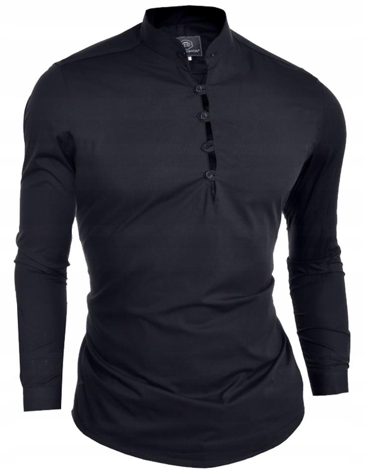 

Koszula Męska Casual Stójka Codzienna Gładka New