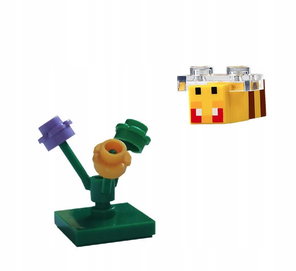 LEGO MINECRAFT WŚCIEKŁA PSZCZOŁA KWIATY minebee