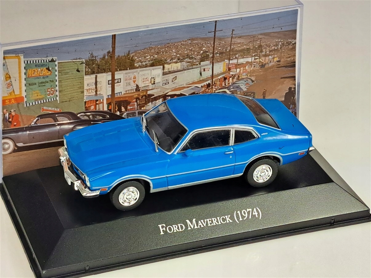 Altaya 1974 Ford Maverick Modrá 1:43