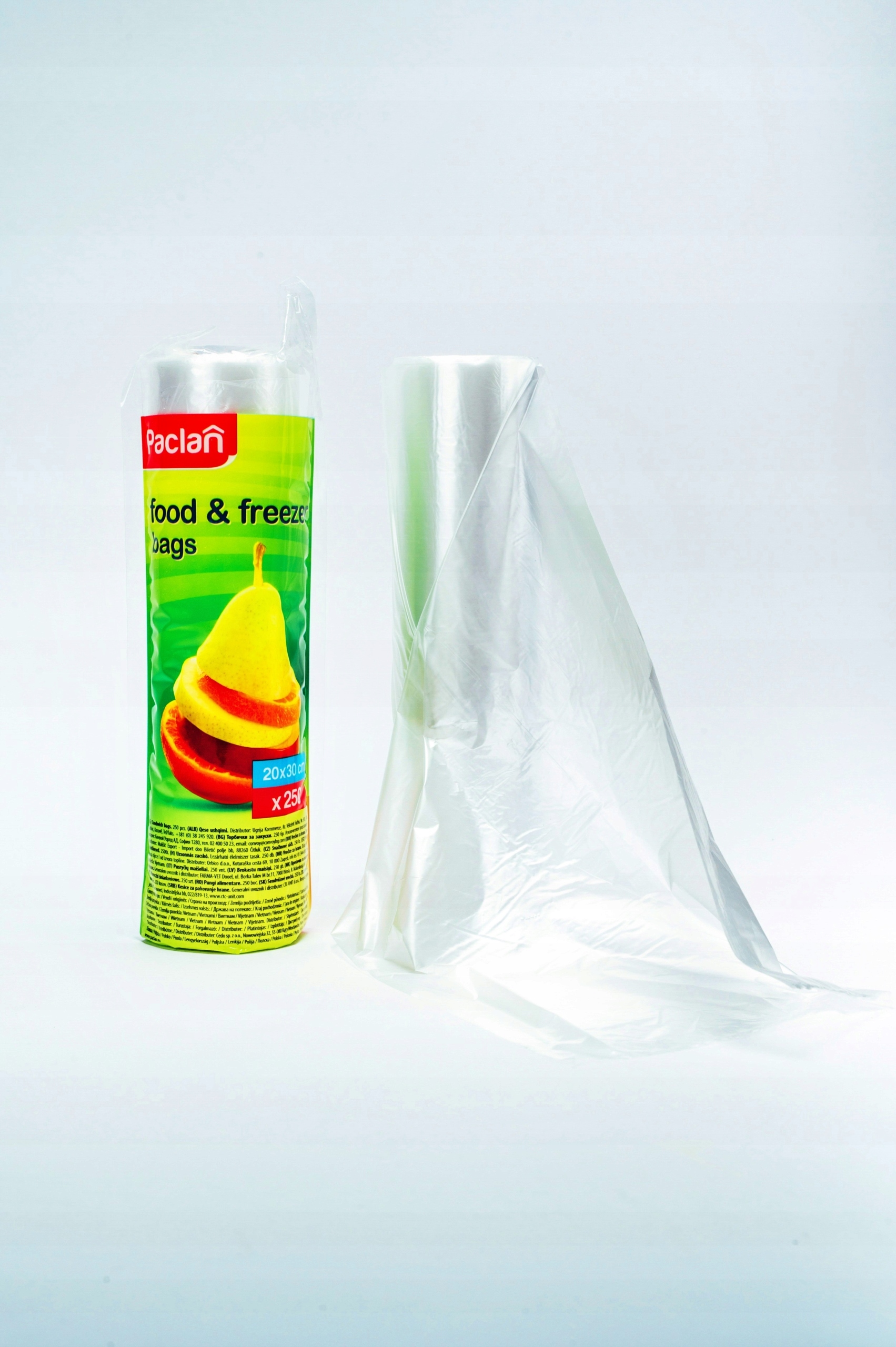 PACLAN WORECZKI DO ŻYWNOŚCI 250 SZT Kolor przezroczysty