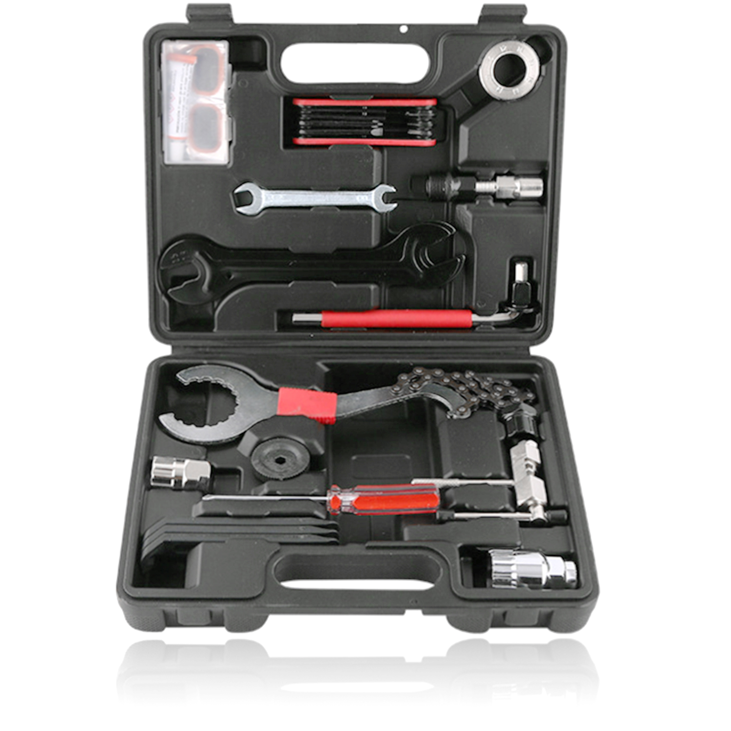 Zestaw naprawczy rowerowy multitool 17w1 narzędzia serwis bike Mtb Walizka