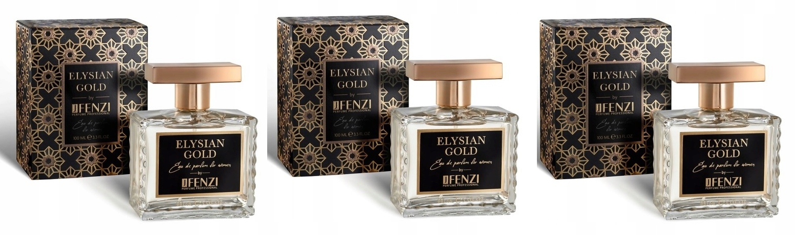 JFenzi Elysian Gold 3x100ml parfémovaná voda
