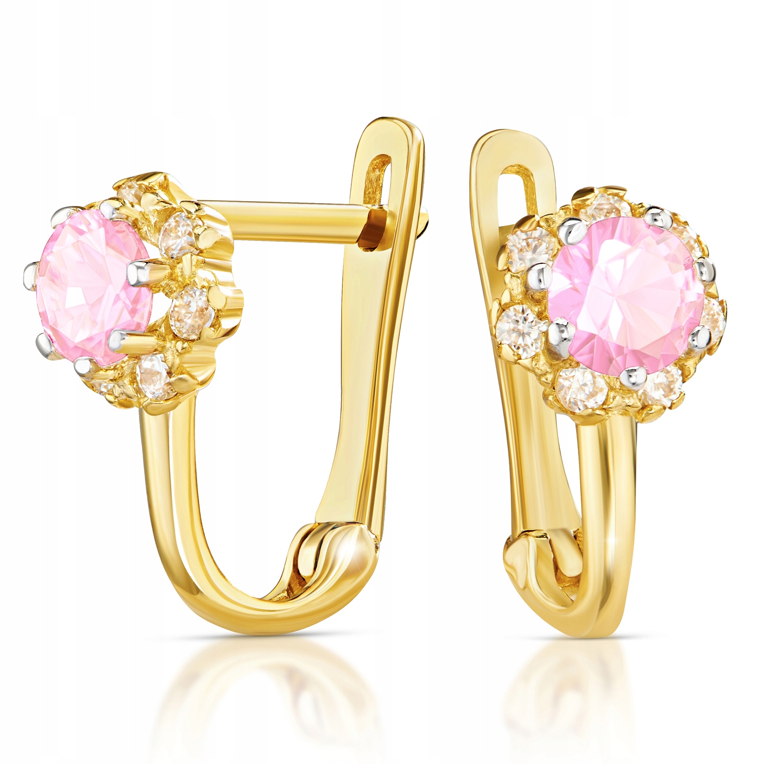 

Złote Kolczyki Z Cyrkoniami Złoto 333 8K 2382p-3