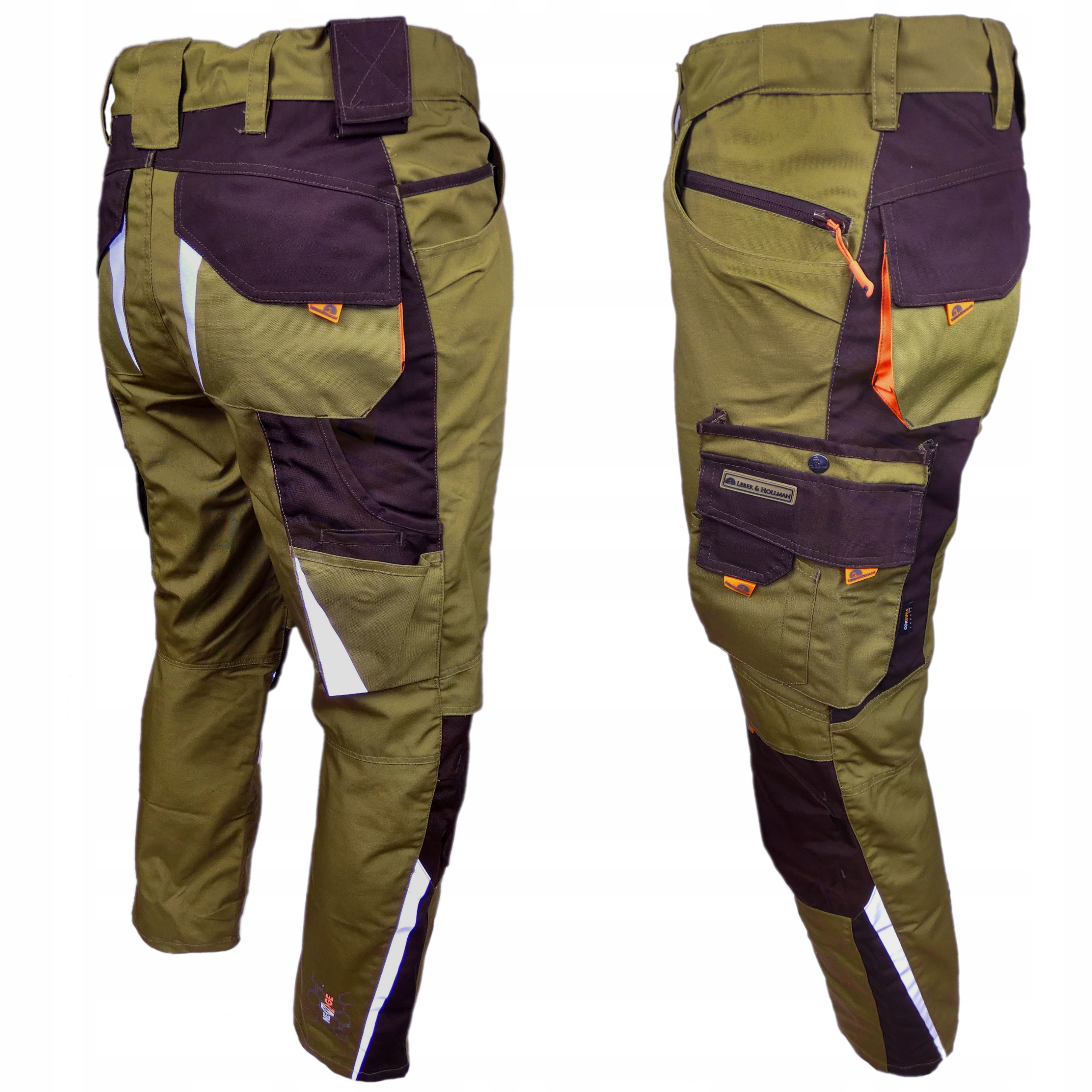 SPODNIE robocze CORDURA LEBER&HOLLMAN KHAKI Długość spodni długie