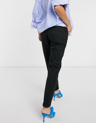 MATERNITY SPODNIE DAMSKIE PROSTE CZARNE 40 1DUN Cechy dodatkowe brak