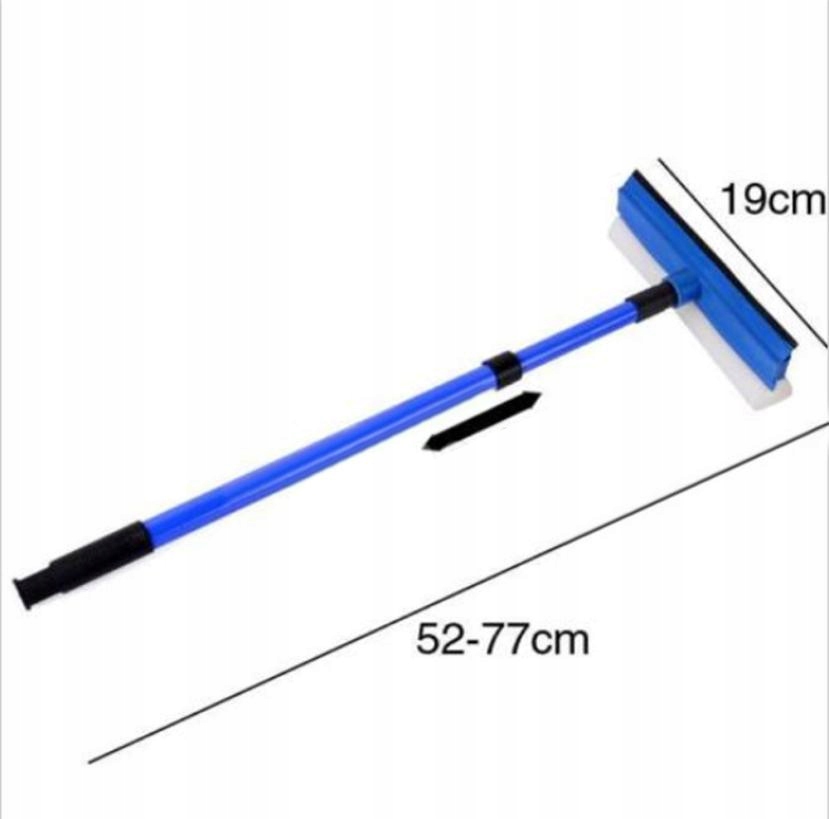 DŁUGA MYJKA DO OKIEN SZYB ŚCIAGACZKA TELESKOPOWA Z RĄCZKĄ GĄBKĄ Model Myjka do szyb