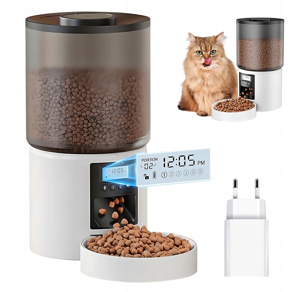 Levně Inteligentní Dávkovač Automatického Krmiva Zásobník Pro Psa Kočku 4L