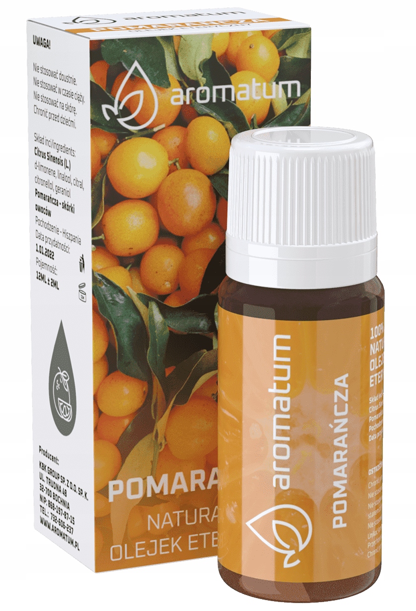 

Naturalny Olejek Eteryczny Aromatum Pomarańcza