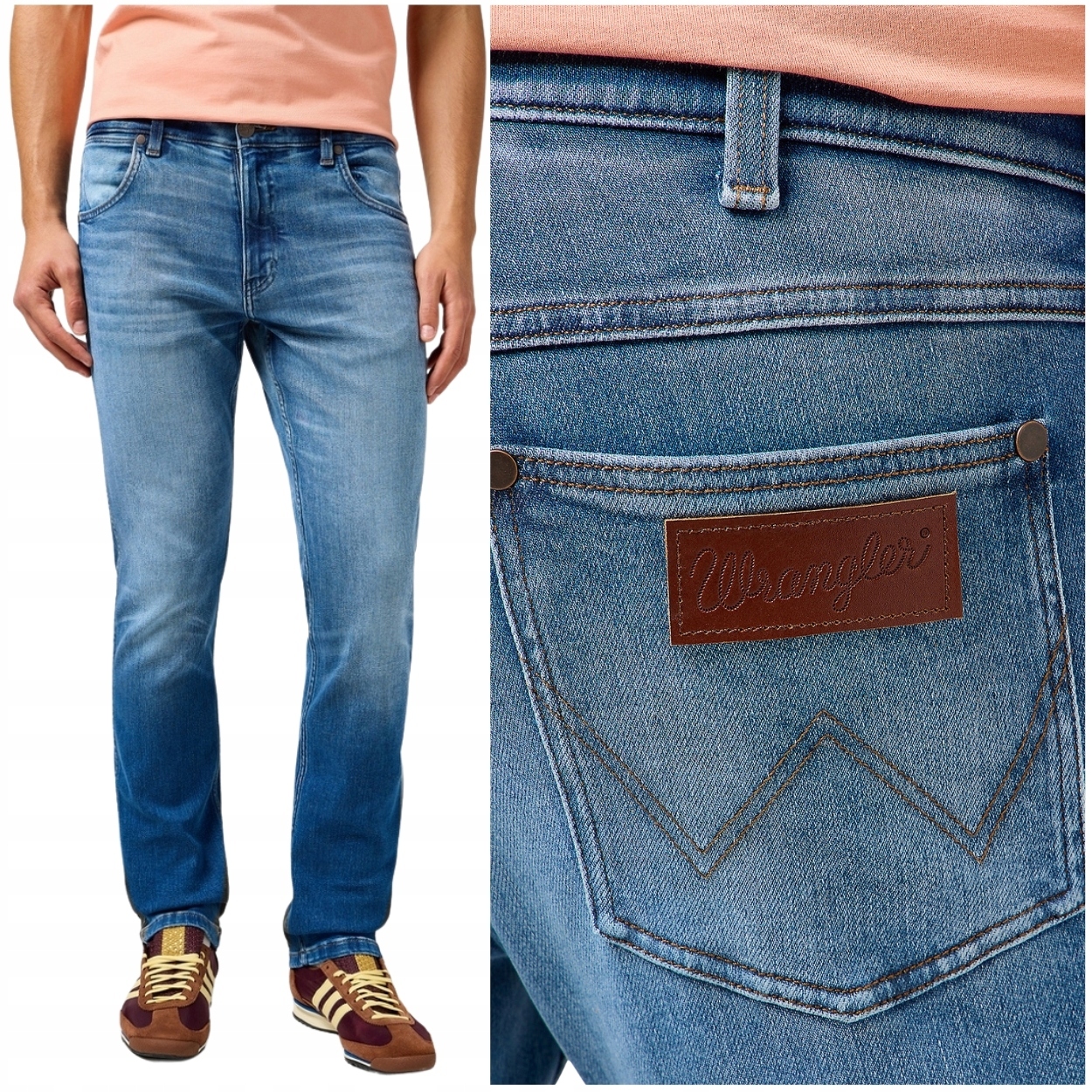 Wrangler Greensboro Mid Free To Stretch pohodlné kalhoty W38 L34