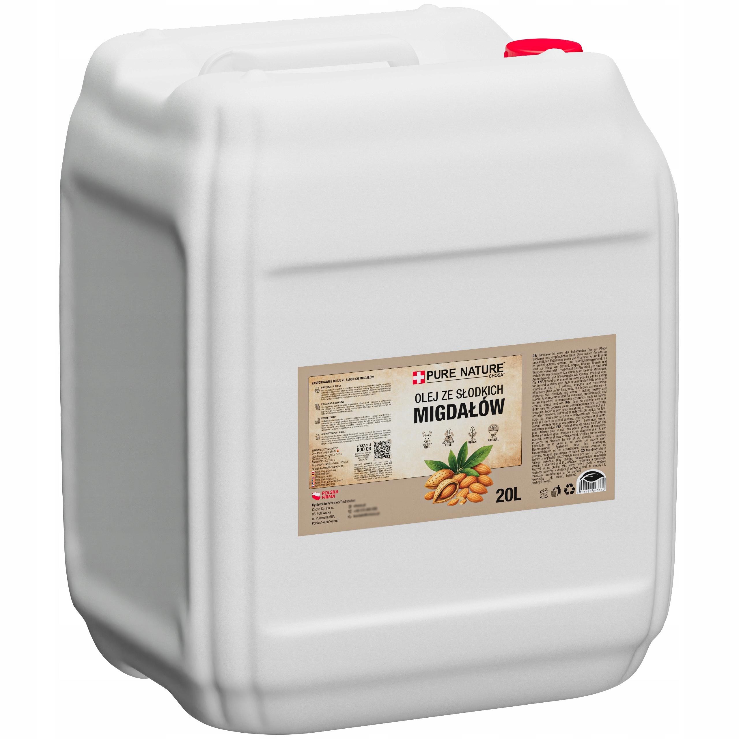 Mandlový Olej Ze Sladkých Mandlí 20 l
