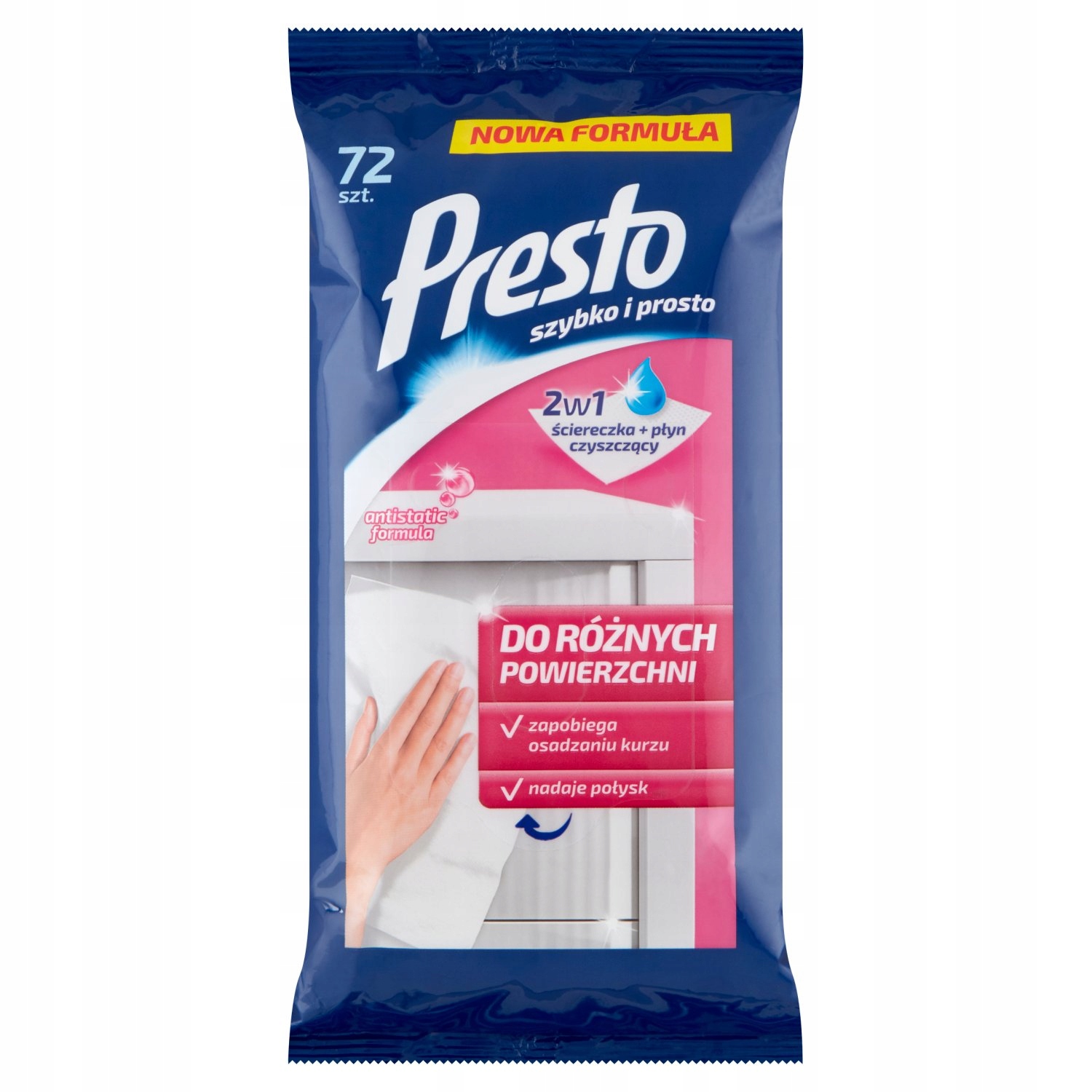 

Presto ściereczki nasączone do powierzchni 72szt.