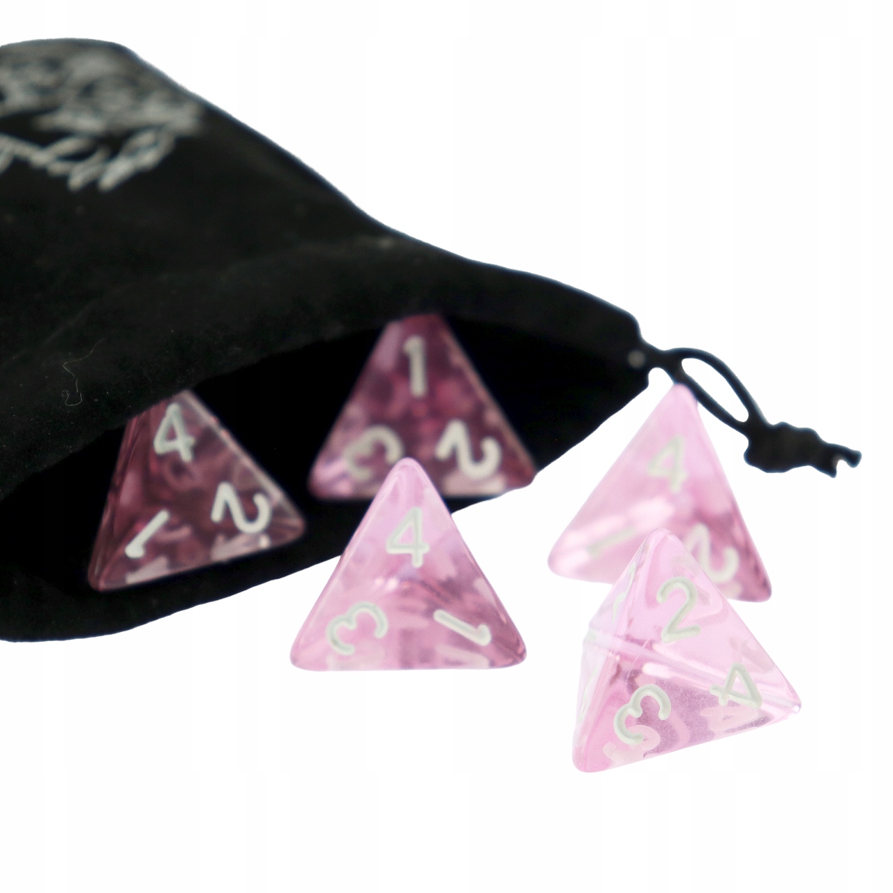 ZESTAW 10 KOSTEK K4 RPG KARMAZYNOWA GWARDIA KOŚĆ CZTEROŚCIENNA Producent RGFK