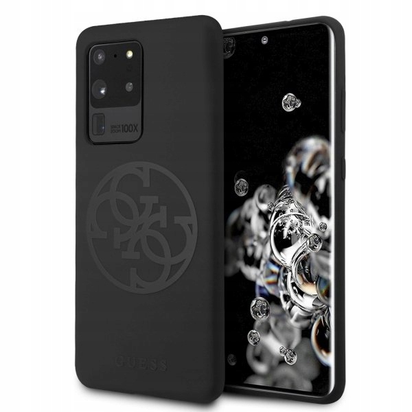 

Guess S20 Ultra G988 czarny hardcase Silicone 4G