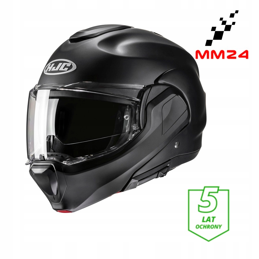 Kask Hjc F100 Čelenkový Čierny Mat Blenda Pinlock 5-ROČNÁ Ochrana veľkosť XXL
