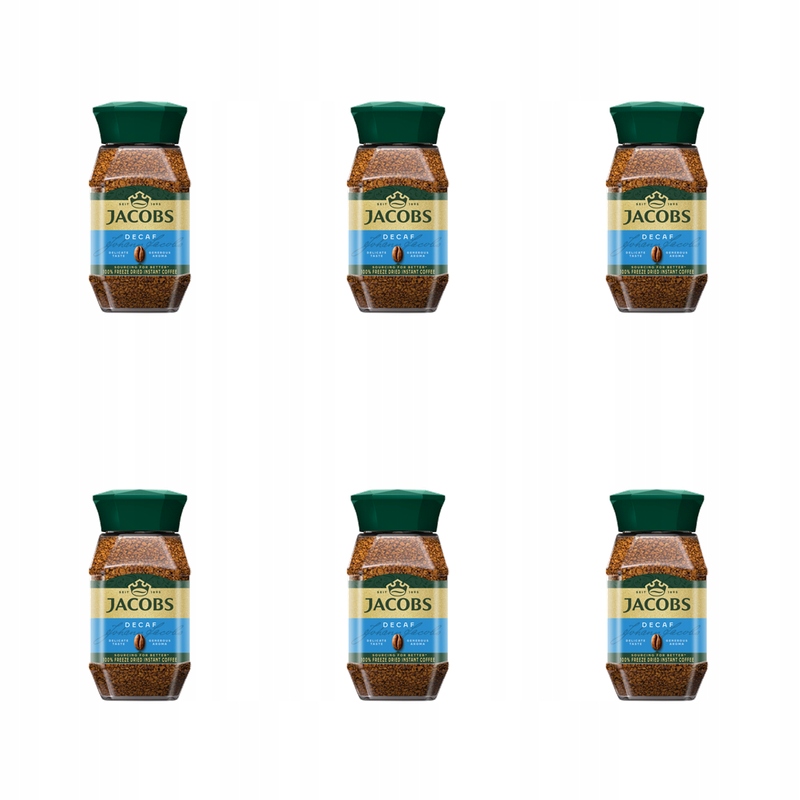 Jacobs Kronung Decaff Káva bezkofeinová, rozpustná, 100 g X6