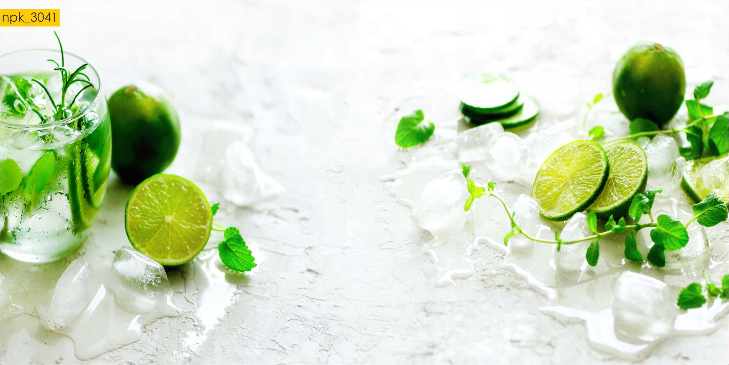 

Naklejki Do Kuchni Ściana limonki lód Laminat
