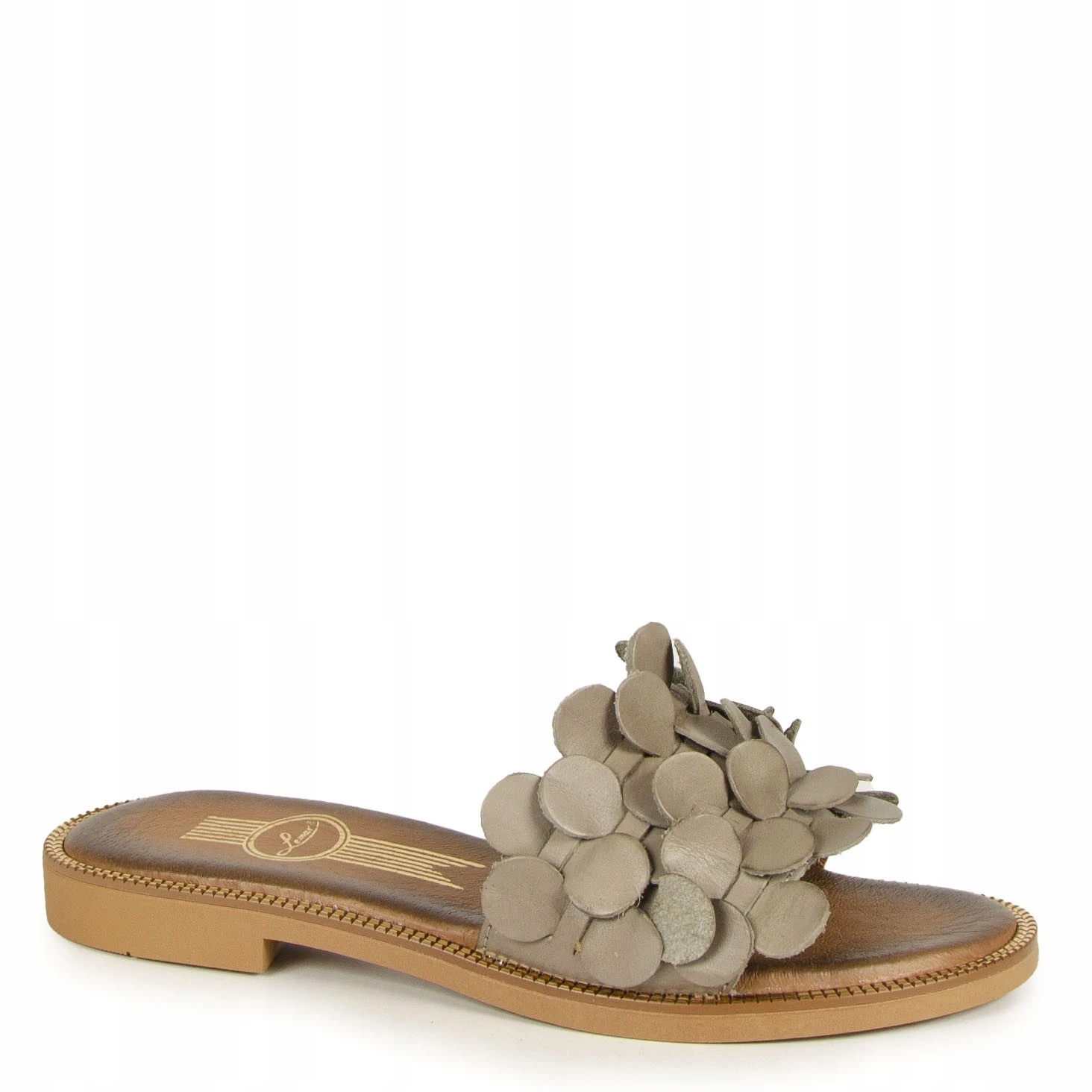 Lemar 40381 Béžové Kožené Nazouváky 37