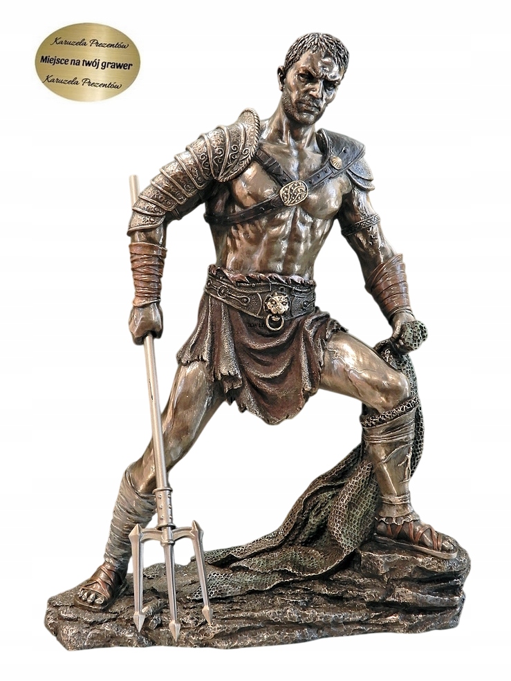 Rímsky Gladiátor Retiarius V Dynamickej Póze Figúrka Veronese