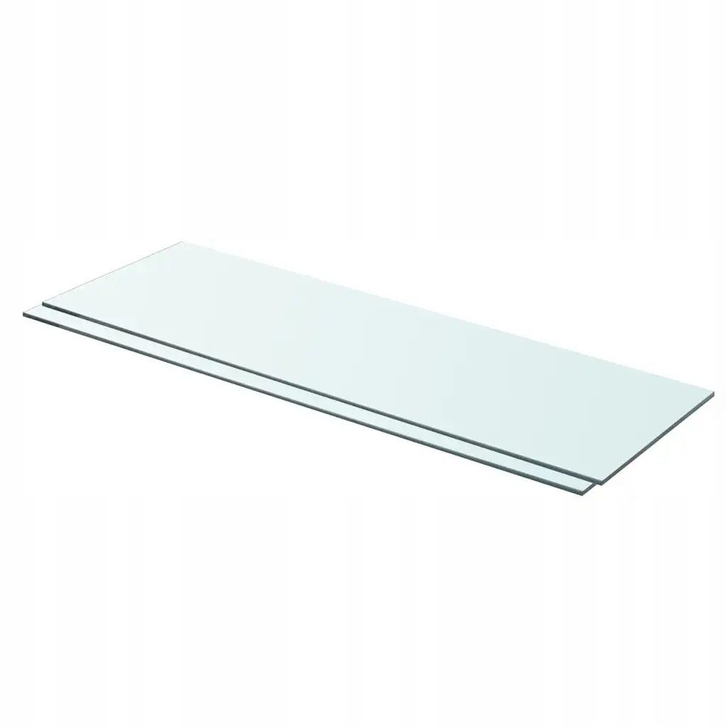 Průhledná tvrzená skleněná tabule 80 x 25 cm, 8 mm, 2 ks