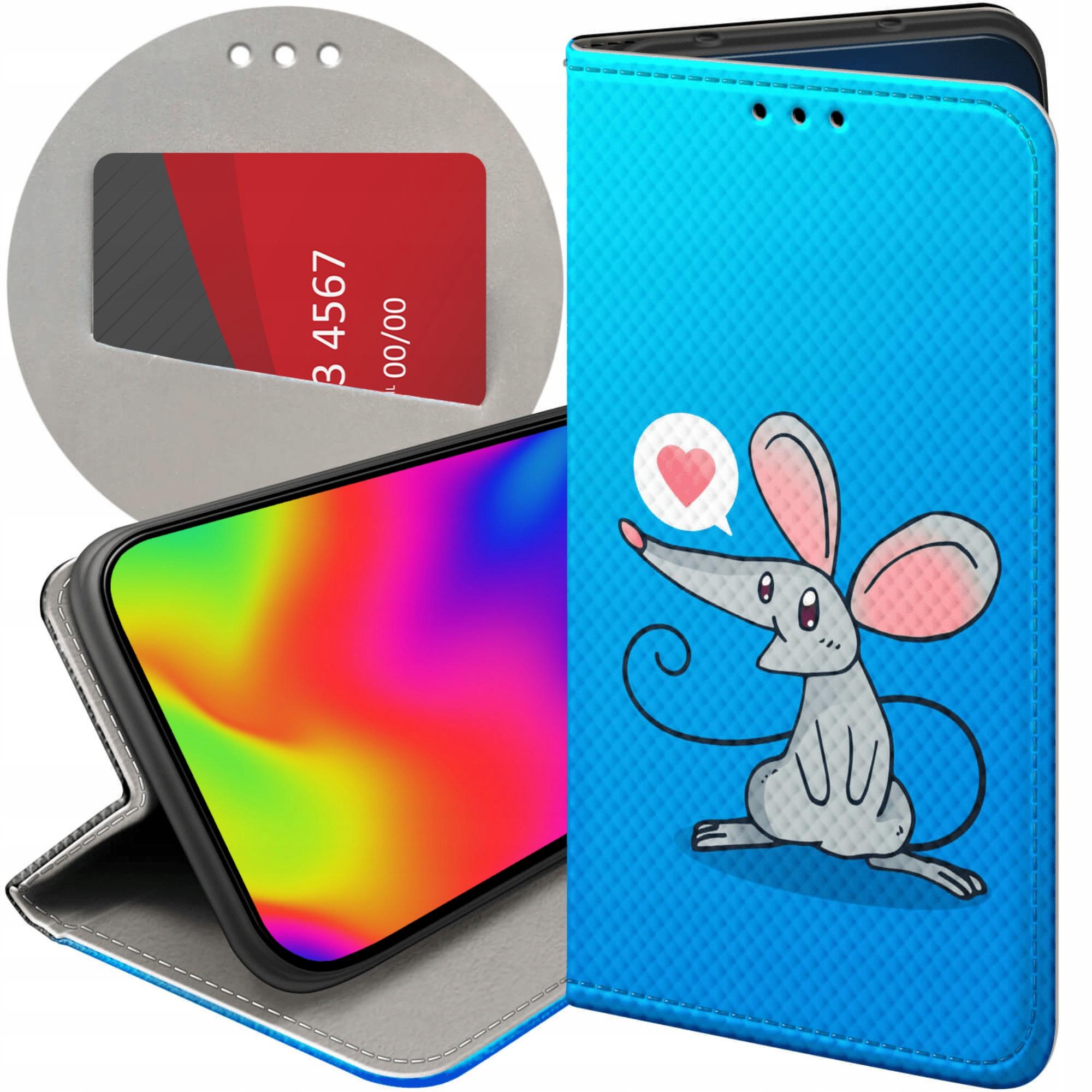 Etui Z Klapką Do Xiaomi Redmi 15 4G 5G Myszka Mouse Mini Futerał