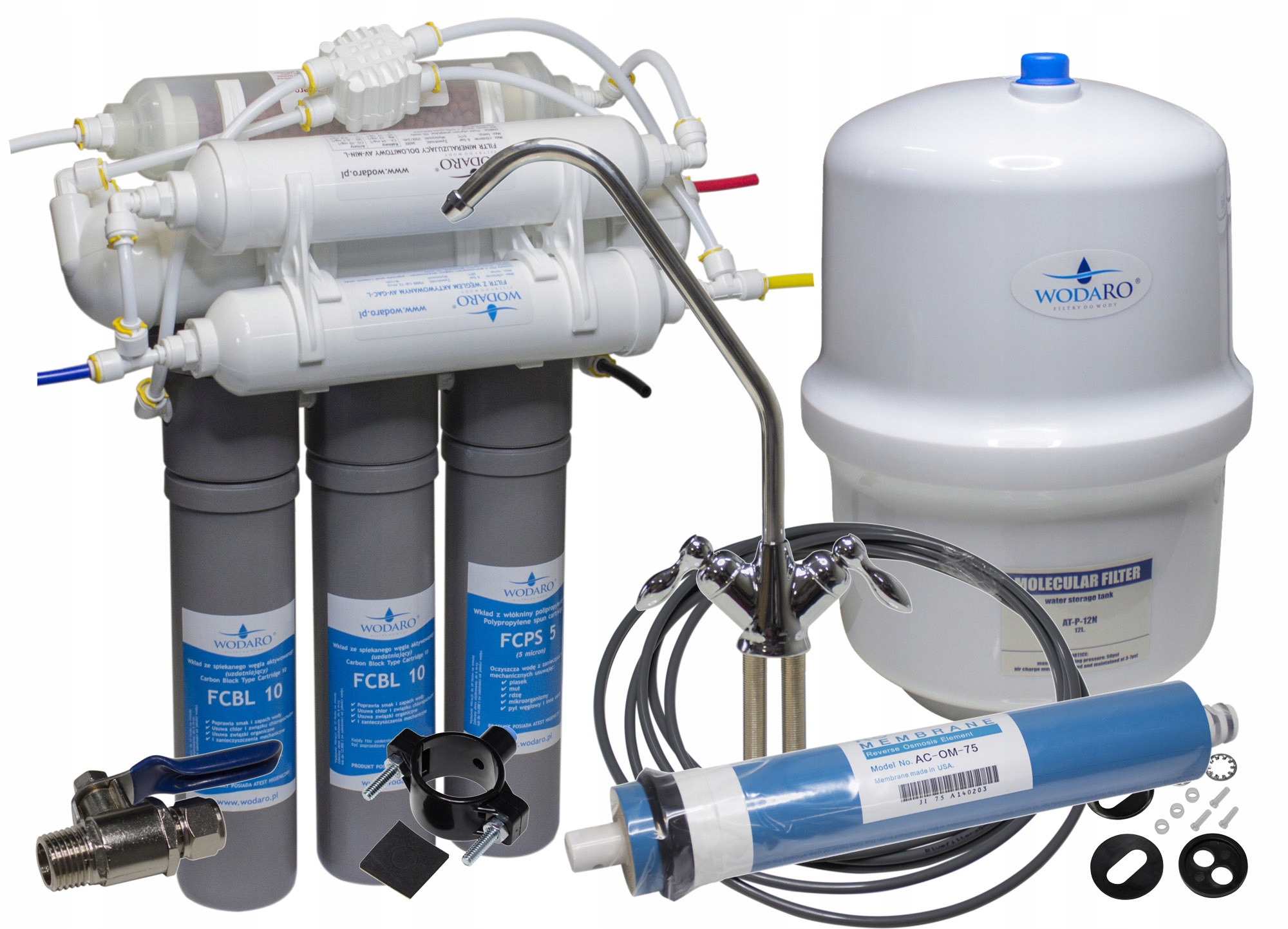 WodaRO New Line Reverzní Osmoza RO7 Filtr do vody pod Dřez 7 stupňů
