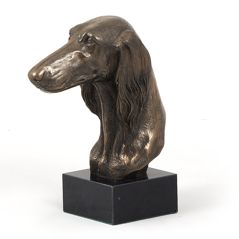Perzský chrt Saluki figúrka psa, soška, socha, socha, trofej, odmena