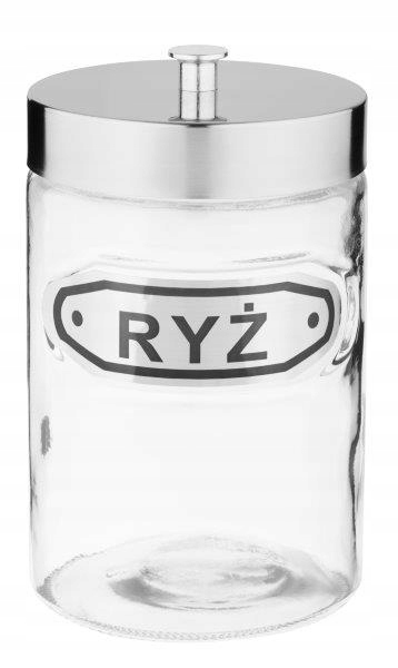 

Słoik Pojemnik Zamykany napisem Ryż 1250 ml