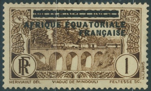 Kolonie fr. Afrique Equateriale / Moyen - 1 cent.