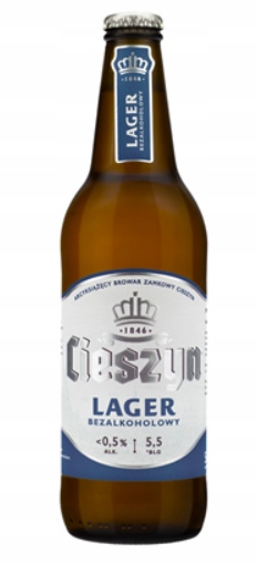 Levně Cieszyn Lager Nealkoholické pivo 10 x 500 ml