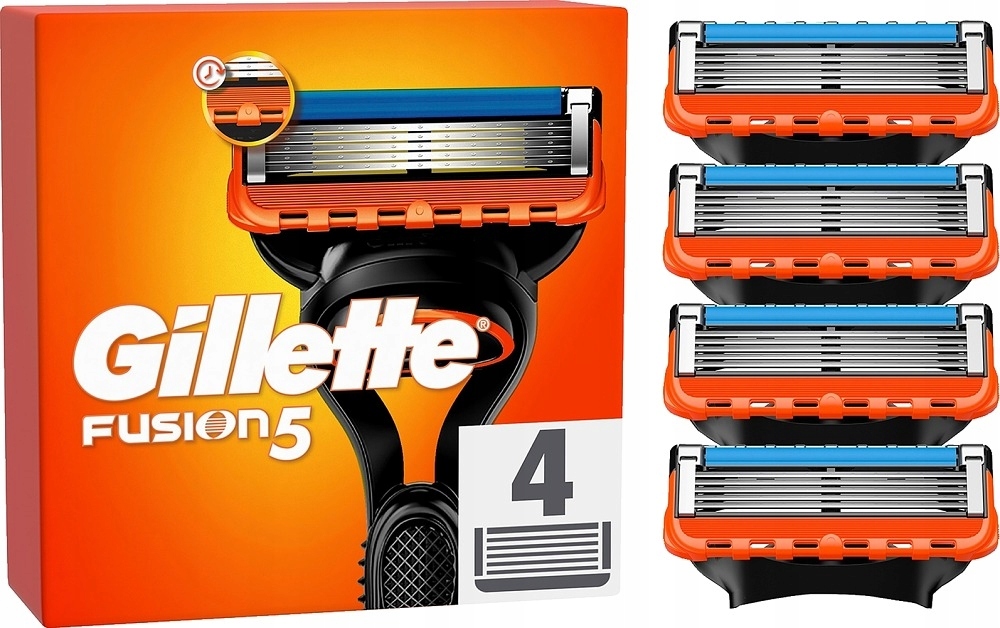 Gillette Fusion5 Fusion – vyměnitelné břity pro holicí strojek 4ks
