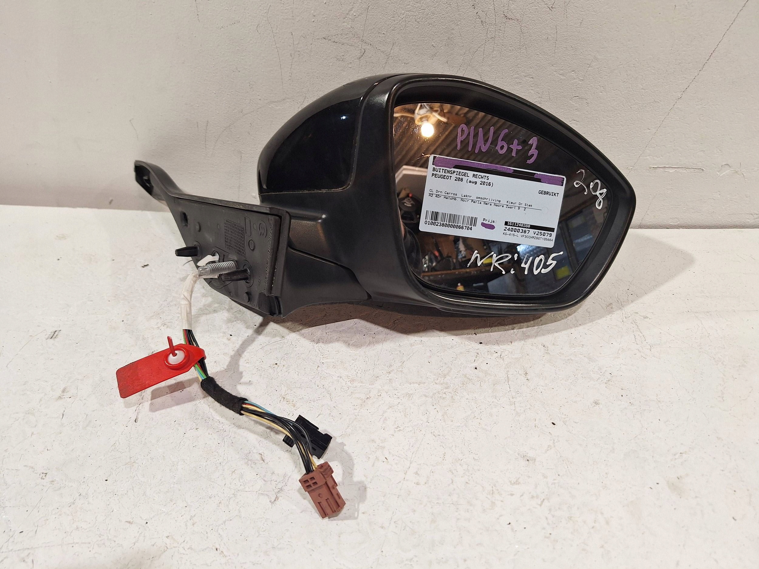 SPECCHIETTO RETROVISORE Esterne Destro 9 PIN PEUGEOT 208 e 12