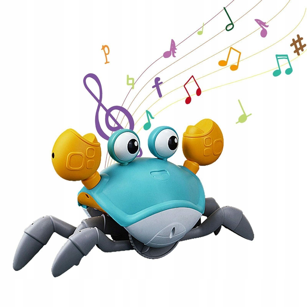 ZABAWKA DLA NIEMOWLĄT CRAWLING CRAB Z MUZYKĄ I ŚWIATŁEM LED DLA DZIECI Bohater Inny