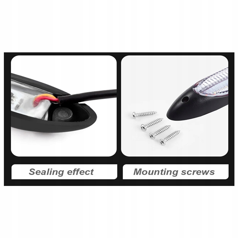 LED pływające dynamiczne kierunkowskazy + dzienne DRL elastyczne migacze EAN (GTIN) 4064161305387