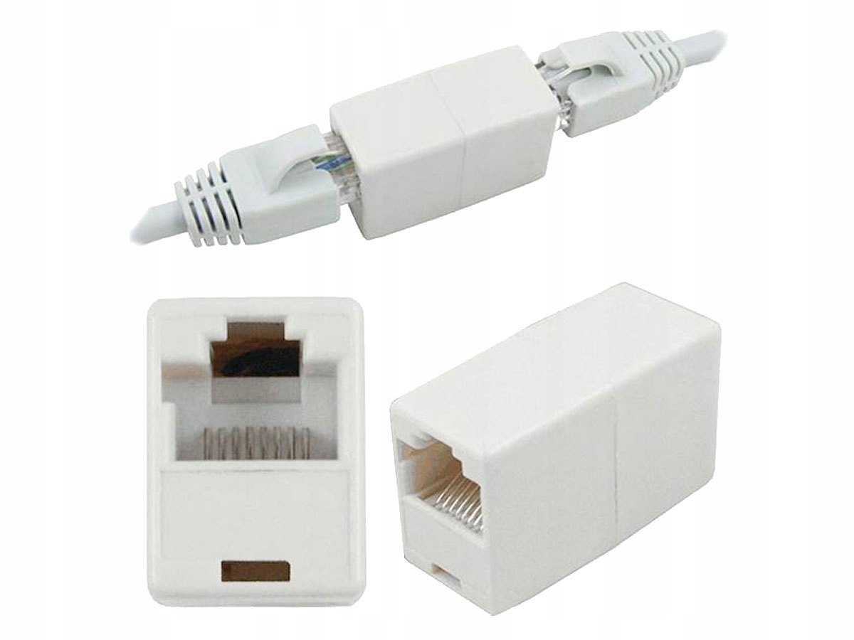 

Adapter 8C RJ45 2 x gniazdo beczka przejściówka