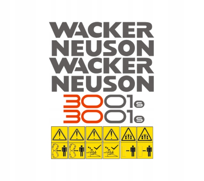 Samolepky samolepka Wacker Neuson 3001s