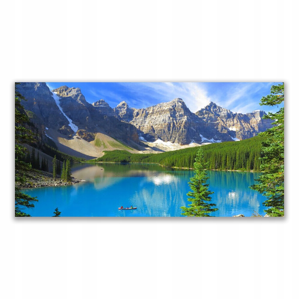 

Fotoobraz akryl 140x70 Jezioro Góra Las Krajobraz