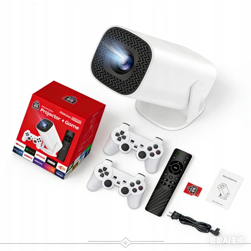 Projektor 4K Led Konzola Game Stick Pro Android 2 Herní Ovladače Wifi Usb