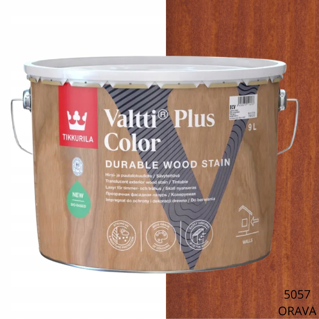 Tikkurila Valtti Plus Color 9L Impregnace Na Dřevo Barva 5057 Orava