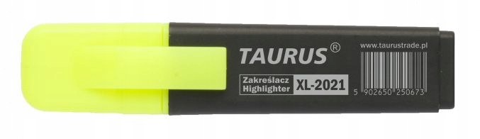 

Zakreślacz Eko żółty Taurus od 1mm do 5mm