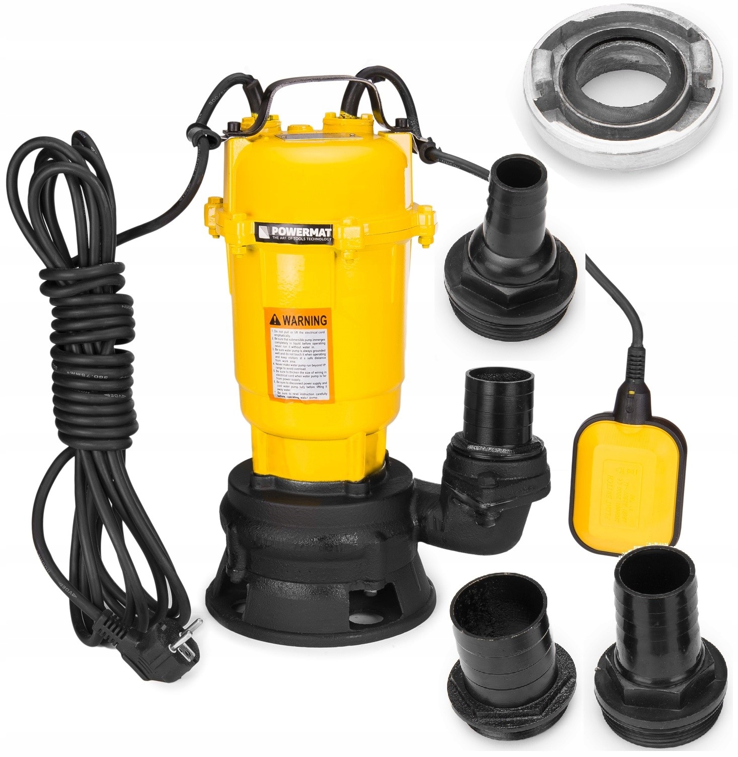 Čerpadlo Na Špinavú Vodu Žumpa S Drvičom Plavák 25000 l/h Mlynček