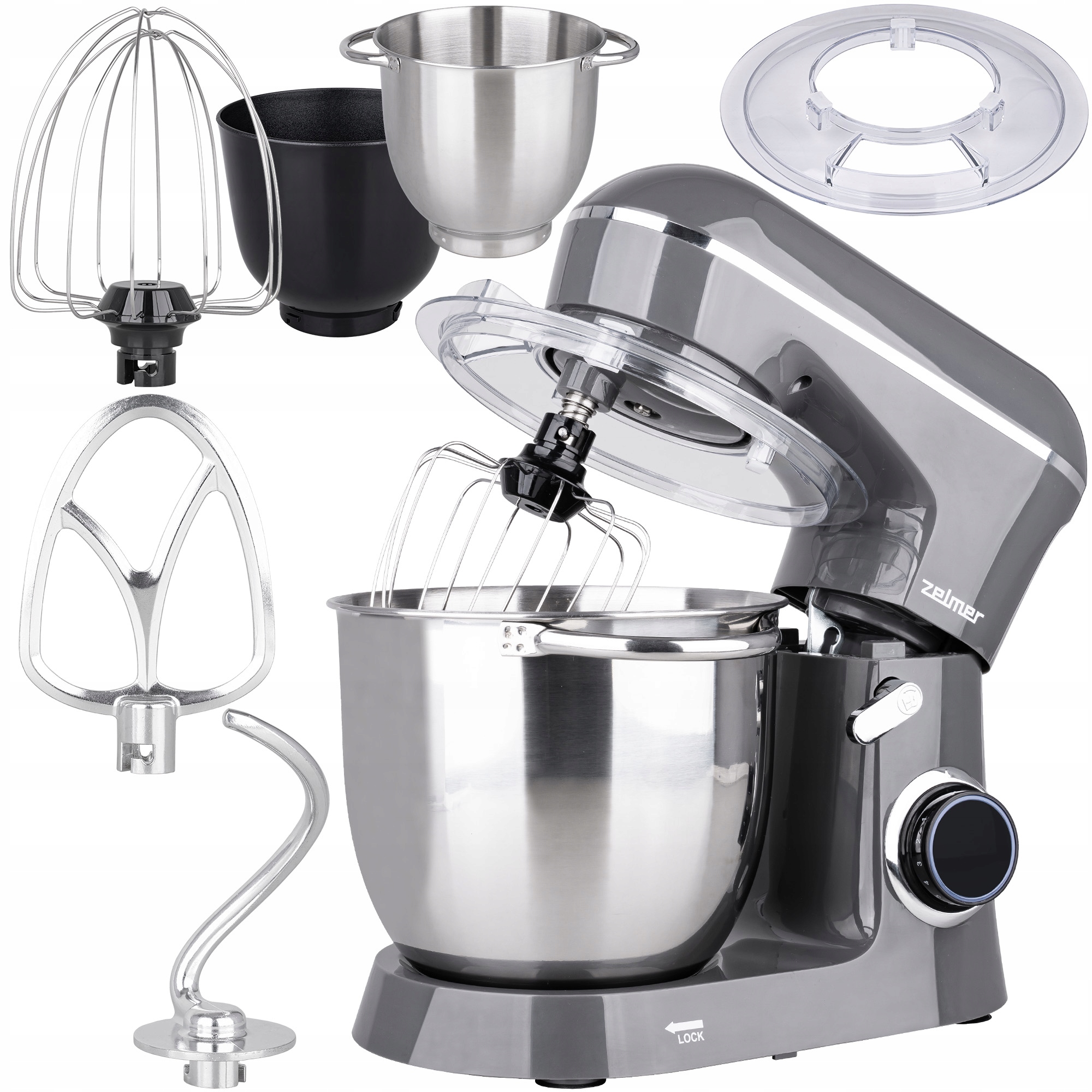 Robot Kuchenny Planetarny Zelmer Mikser Wielofunkcyjny 3 Mieszadła 5L 1300W