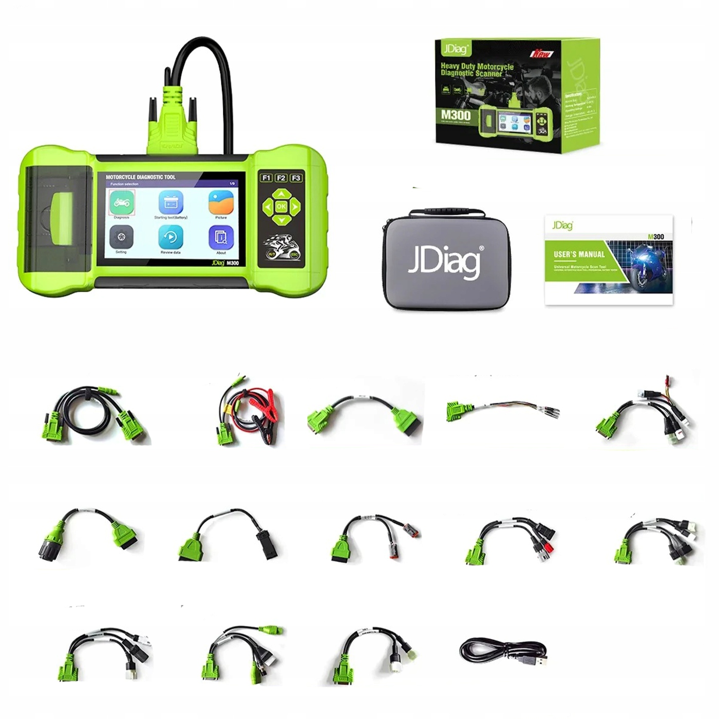 Diagnostický skener motocykla M300 Pro 2025 OBD2 Reset Služby