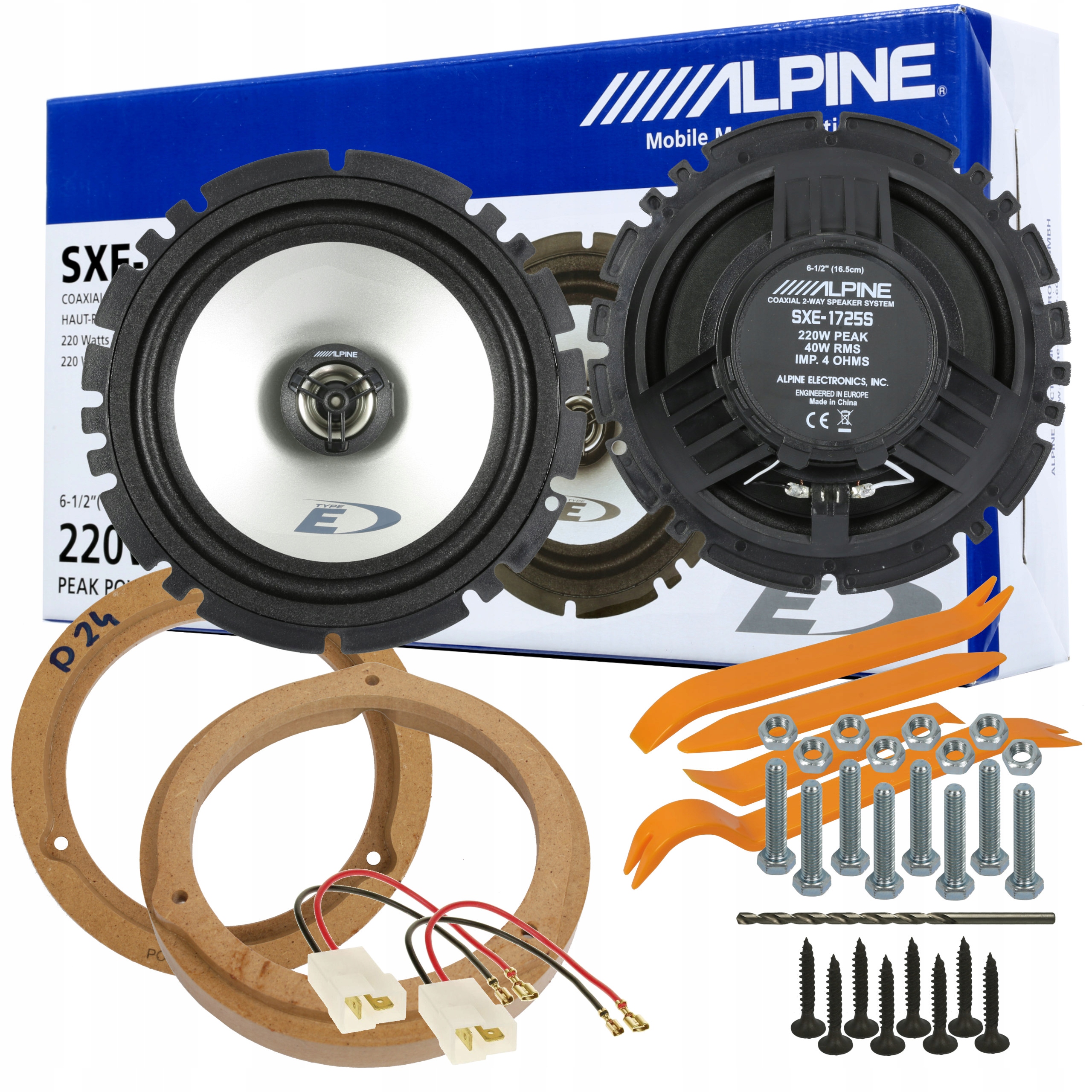 ALPINE GŁOŚNIKI DAEWOO LANOS PRZÓD DYSTANSE