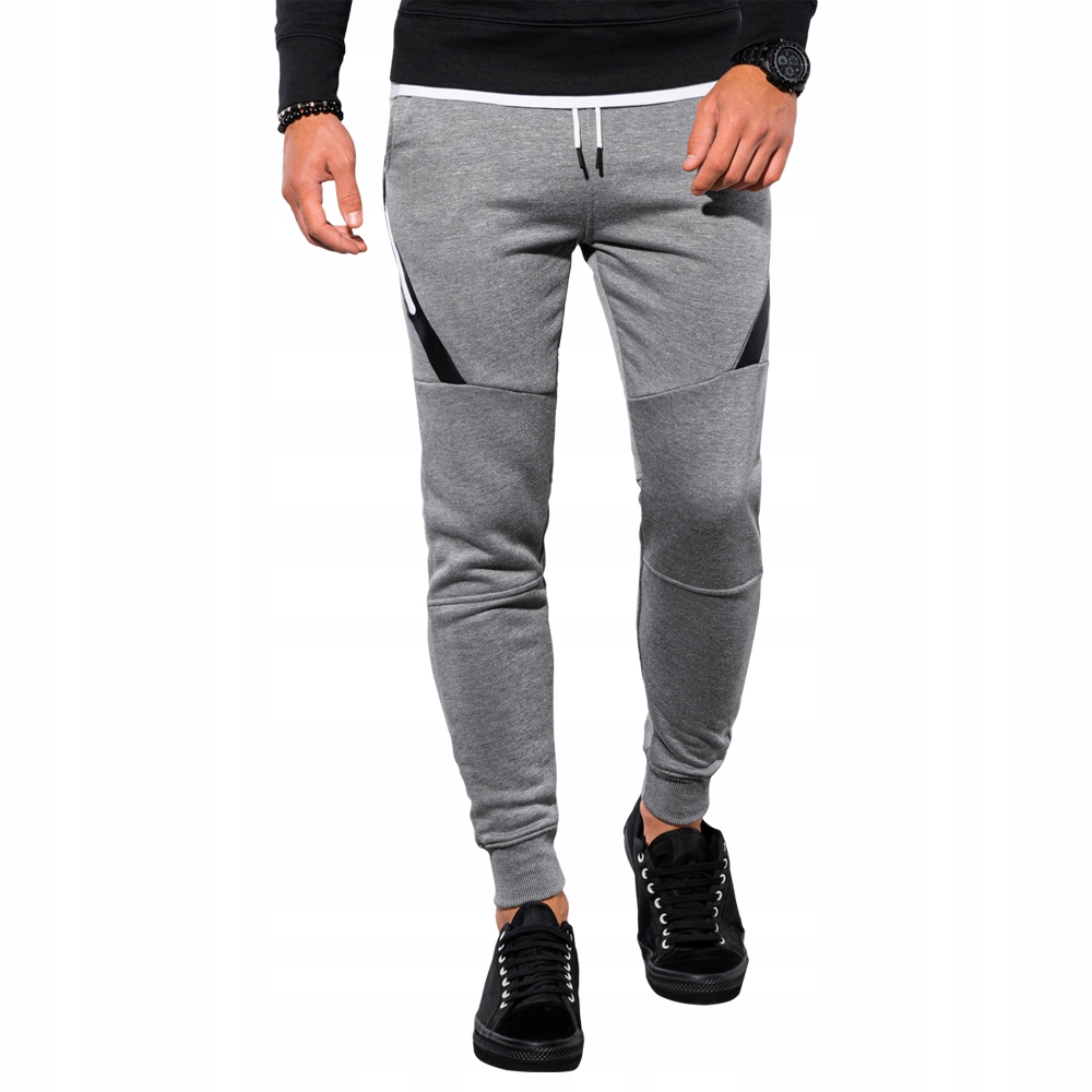 

Spodnie męskie dresowe sport P1002 szary m. S