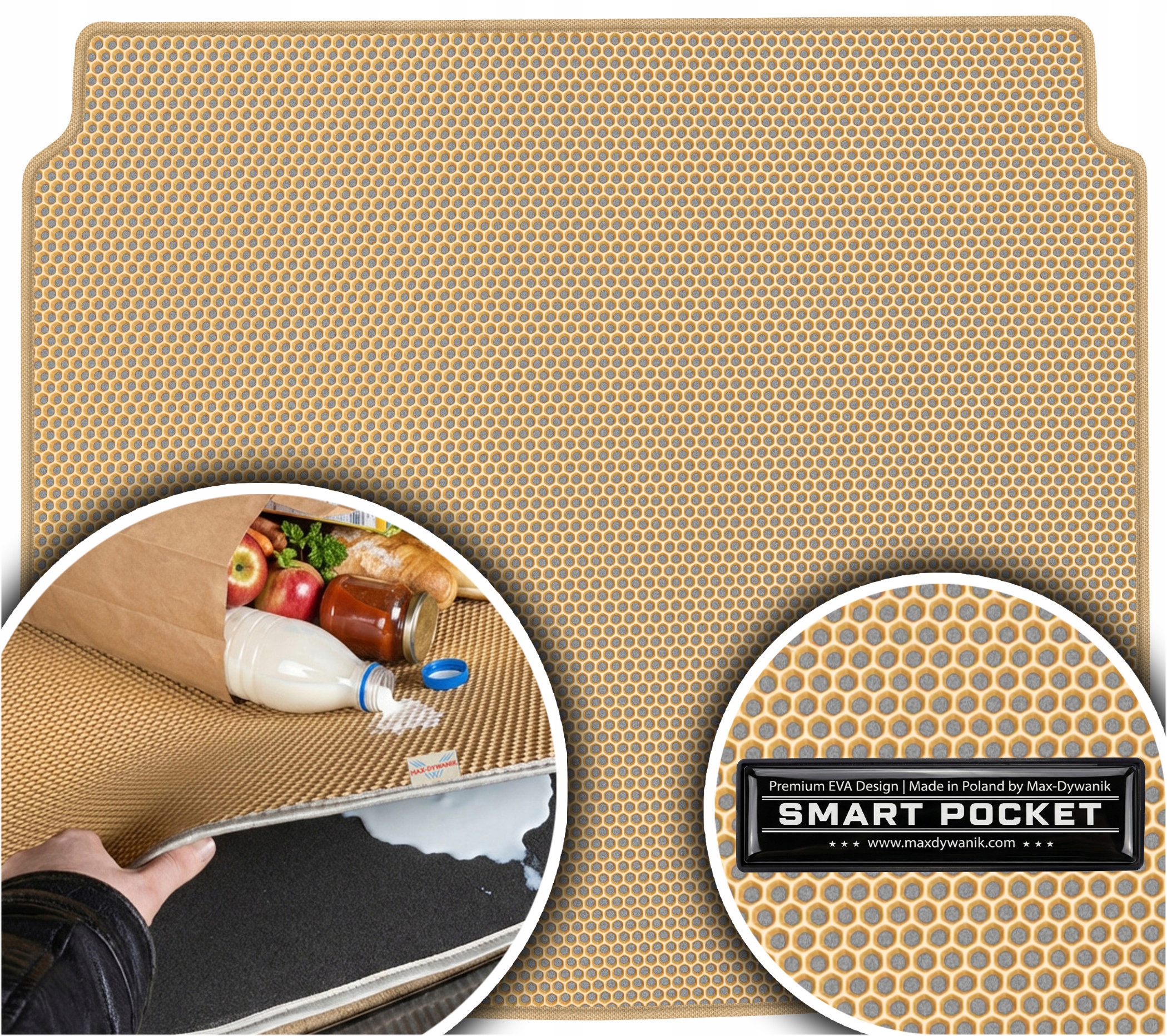 Vw Tiguan I Suv 2007-2015 Vložka do batožinového priestoru Eva Smart Pocket Béžová