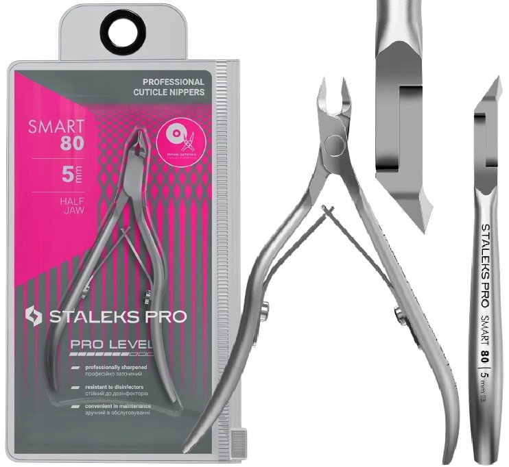 Profesionální kleště na kůži Smart 80 5 mm Staleks Lesklý povrch