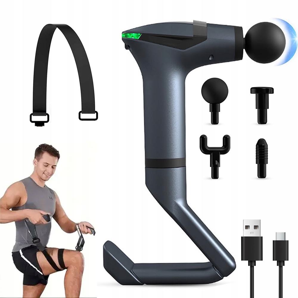Masażer pleców i mięśni 3500r/min ergonomiczny design Premium
