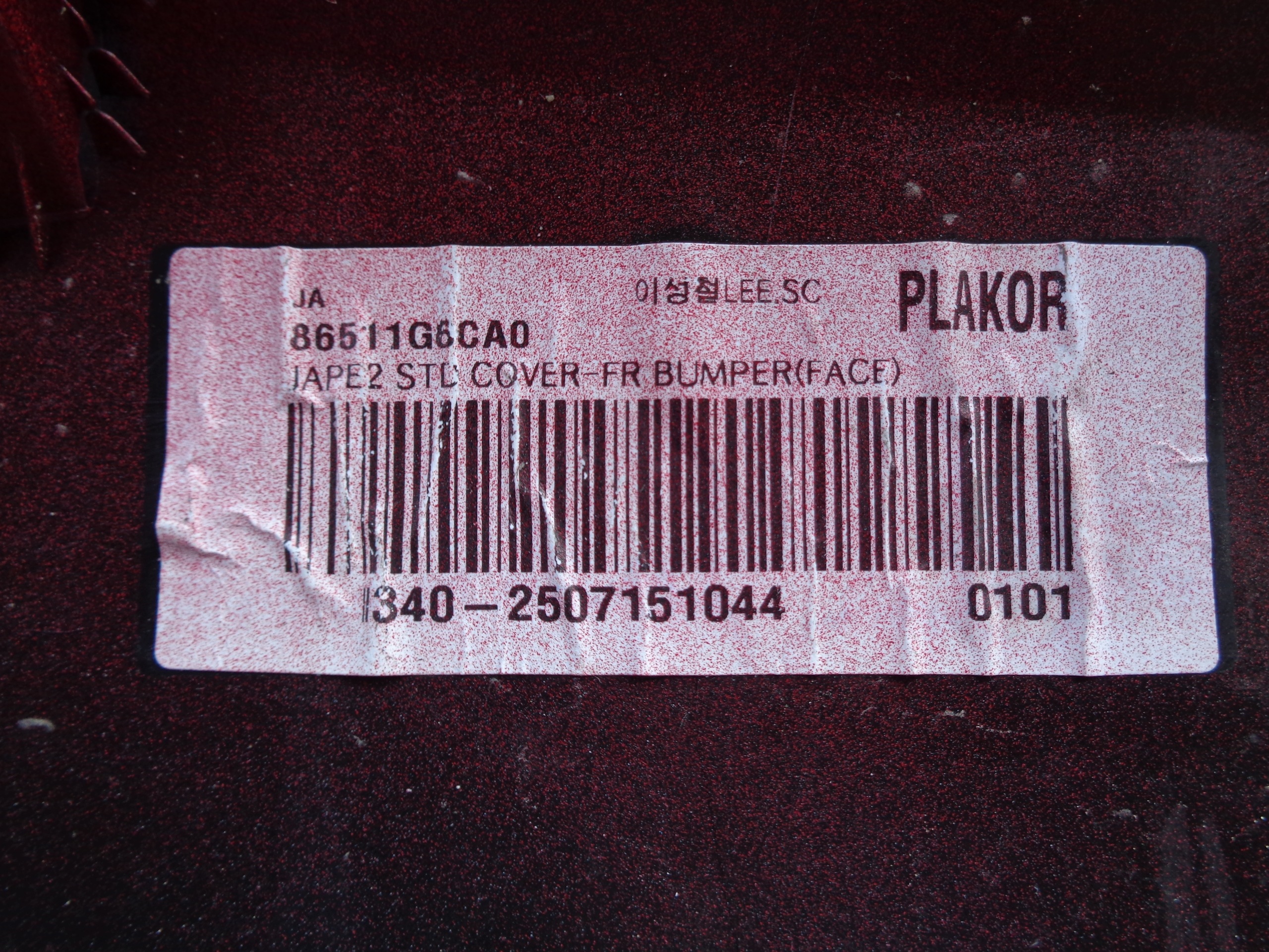 front bumper KIA PICANTO III 23- LIFT NR 52711
