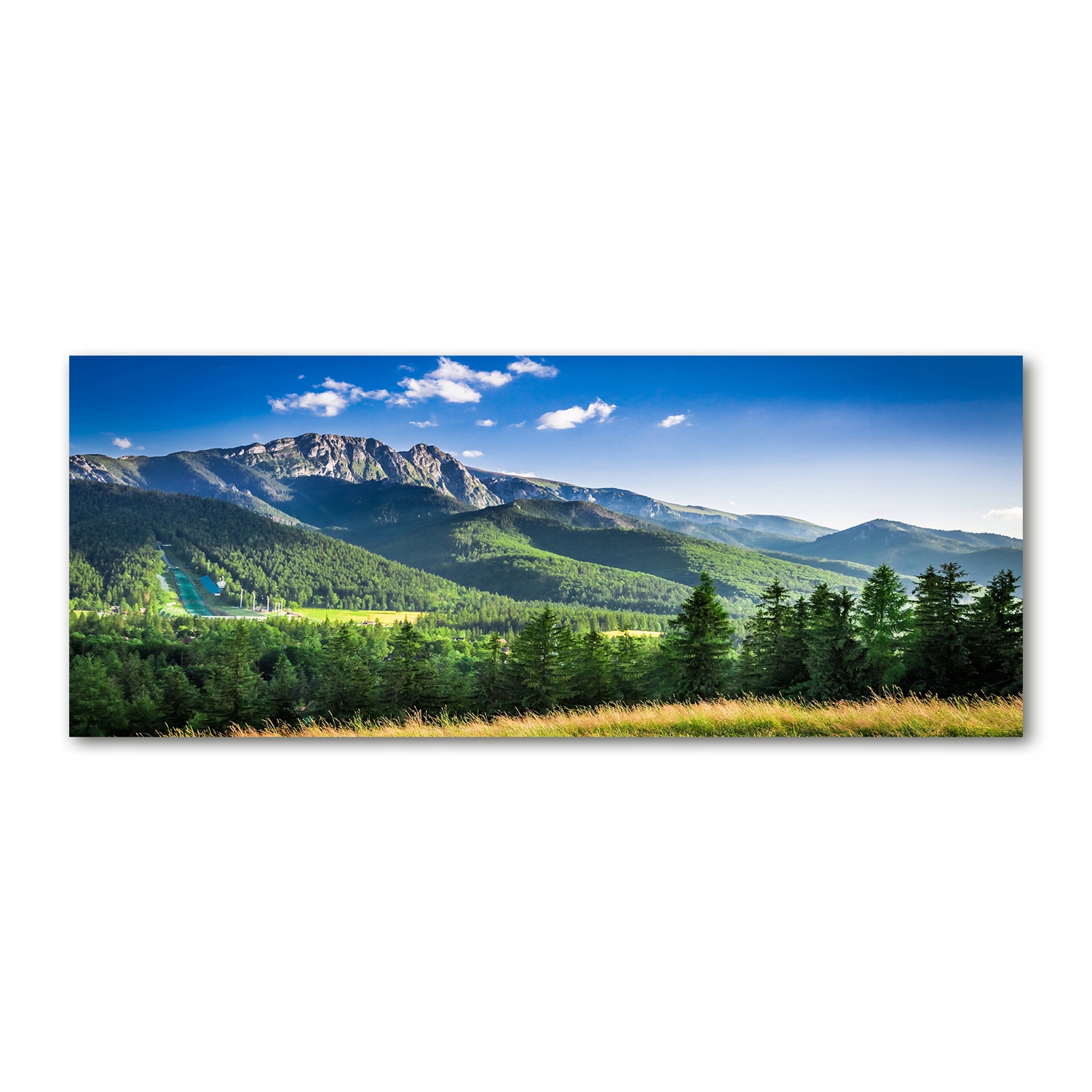 

Foto obraz szkło akryl Skocznia w Tatrach 125x50cm