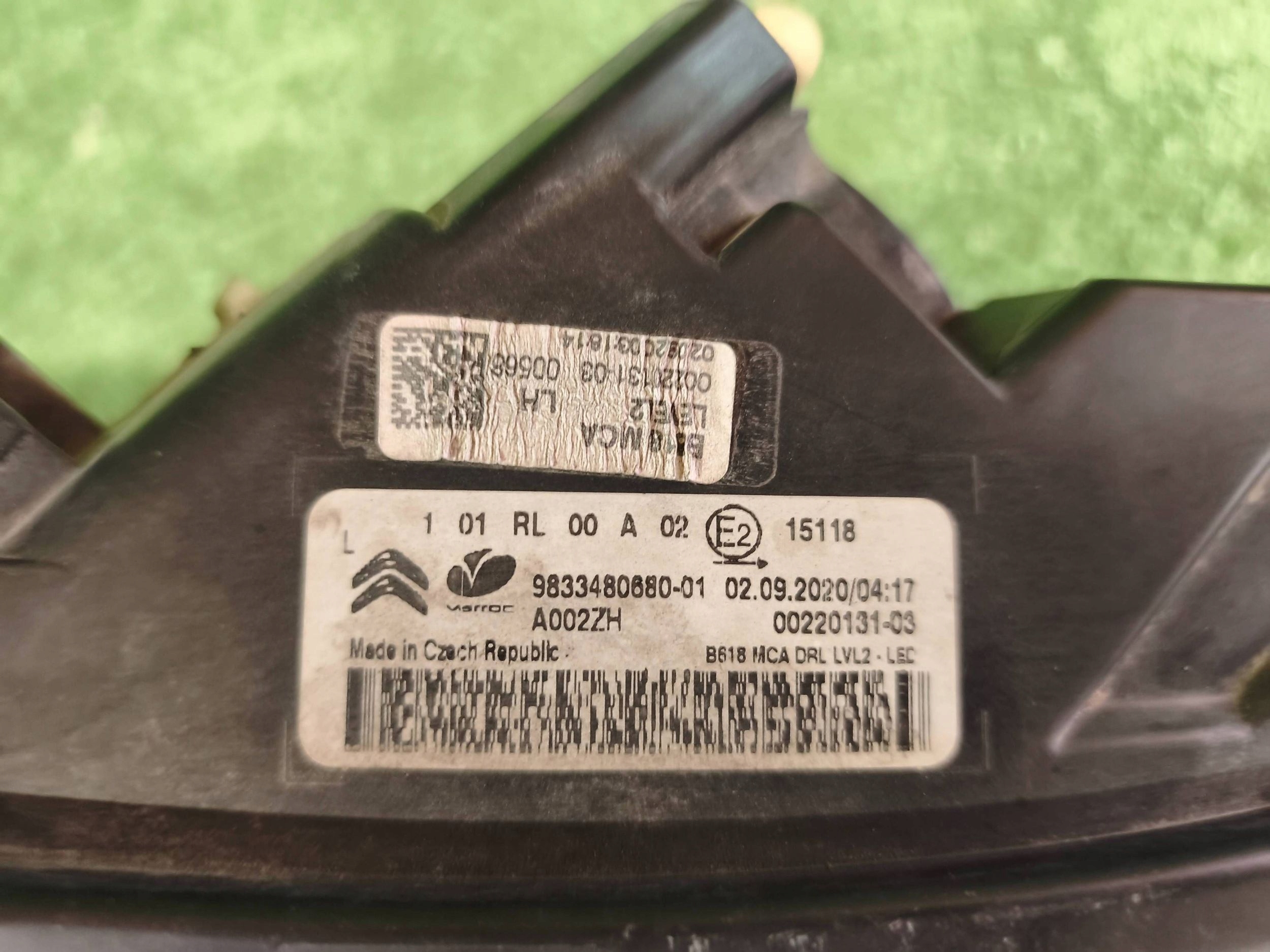 light DRL left front CITROEN C3 III 20- LIFT NR.1203